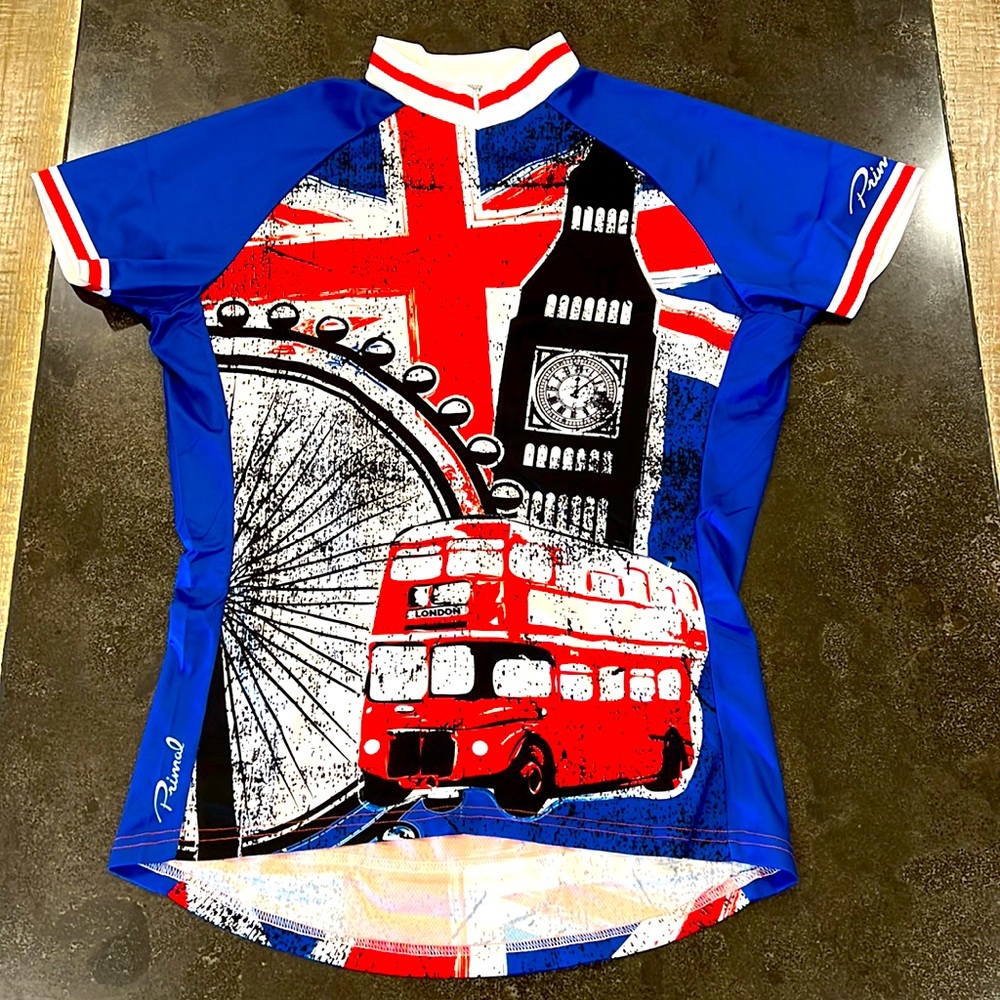 EUC Women’s Primal UK/Beefeaters Cycling Jersey, Size L